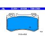 ATE 604998 ATE Original Semi-Metallic Rear Disc Brake Pad Set 604998 for Mercedes-Benz