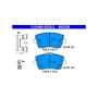 ATE 605520 ATE Original Semi-Metallic Front Disc Brake Pad Set 605520 for Volvo