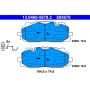 ATE 605678 ATE Original Semi-Metallic Front Disc Brake Pad Set 605678 for Audi