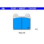 ATE 606027 ATE Semi-Metallic Front Disc Brake Pad Set 606027 for Alfa Romeo, MB, VW