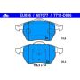 ATE 607077 ATE Original Semi-Metallic Front Disc Brake Pad Set 607077 for Audi, Volkswagen