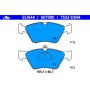 ATE 607080 ATE Original Semi-Metallic Front Disc Brake Pad Set 607080 for Saab