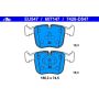 ATE 607147 ATE Original Semi-Metallic Front Disc Brake Pad Set 607147 for BMW