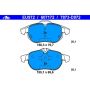 ATE 607172 ATE Original Semi-Metallic Front Disc Brake Pad Set 607172 for Saab