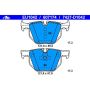 ATE 607174 ATE Original Semi-Metallic Rear Disc Brake Pad Set 607174 for BMW