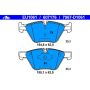 ATE 607176 ATE Original Semi-Metallic Front Disc Brake Pad Set 607176 for BMW