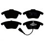 ATE 607184 ATE Original Semi-Metallic Front Disc Brake Pad Set 607184 for Audi, Volkswagen