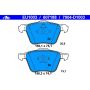ATE 607188 ATE Original Semi-Metallic Front Disc Brake Pad Set 607188 for Volvo