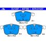 ATE 607199 ATE Original Semi-Metallic Front Disc Brake Pad Set 607199 for Saab