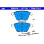 ATE 607201 ATE Original Semi-Metallic Front Disc Brake Pad Set 607201 for Audi
