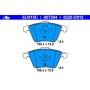 ATE 607204 ATE Semi-Metallic Front Disc Brake Pad Set 607204 for Mazda, Saab, Volvo