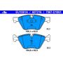 ATE 607216 ATE Original Semi-Metallic Front Disc Brake Pad Set 607216 for BMW