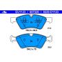 ATE 607220 ATE Original Semi-Metallic Front Disc Brake Pad Set 607220 for Mercedes-Benz