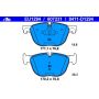 ATE 607231 ATE Original Semi-Metallic Front Disc Brake Pad Set 607231 for BMW