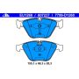 ATE 607237 ATE Original Semi-Metallic Front Disc Brake Pad Set 607237 for BMW