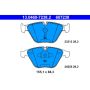 ATE 607238 ATE Original Semi-Metallic Front Disc Brake Pad Set 607238 for BMW