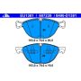 ATE 607239 ATE Original Semi-Metallic Front Disc Brake Pad Set 607239 for BMW