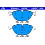 ATE 607267 ATE Original Semi-Metallic Front Disc Brake Pad Set 607267 for BMW