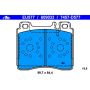 ATE 609033 ATE Original Semi-Metallic Front Disc Brake Pad Set 609033 for Mercedes-Benz