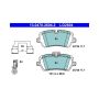 ATE LD2604 ATE Ceramic Rear Disc Brake Pad Set LD2604 for Land Rover