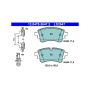 ATE LD2647 ATE Ceramic Rear Disc Brake Pad Set LD2647 for Audi