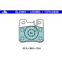 ATE LD3805 ATE Ceramic Rear Disc Brake Pad Set LD3805 for Mercedes-Benz