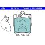 ATE LD4065 ATE Ceramic Rear Disc Brake Pad Set LD4065 for Mercedes-Benz