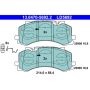 ATE LD5692 ATE Ceramic Front Disc Brake Pad Set LD5692 for Audi