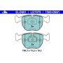 ATE LD7078 ATE Ceramic Front Disc Brake Pad Set LD7078 for BMW