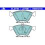 ATE LD7087 ATE Ceramic Front Disc Brake Pad Set LD7087 for Chrysler, Mercedes-Benz