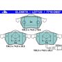 ATE LD7122 ATE Ceramic Front Disc Brake Pad Set LD7122 for Audi, Volkswagen