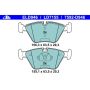 ATE LD7155 ATE Ceramic Front Disc Brake Pad Set LD7155 for BMW