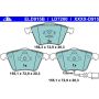 ATE LD7200 ATE Ceramic Front Disc Brake Pad Set LD7200 for Volkswagen