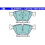 ATE LD7216 ATE Ceramic Front Disc Brake Pad Set LD7216 for BMW