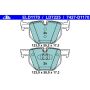 ATE LD7225 ATE Ceramic Rear Disc Brake Pad Set LD7225 for BMW