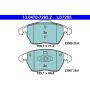 ATE LD7285 ATE Ceramic Rear Disc Brake Pad Set LD7285 for Volkswagen