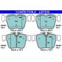 ATE LD7316 ATE Ceramic Rear Disc Brake Pad Set LD7316 for Mercedes-Benz