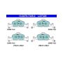 ATE LD7329 ATE Ceramic Front Disc Brake Pad Set LD7329 for Audi