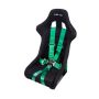 NRG 6PT 3in. Seat Belt Harness / Cam Lock - Green