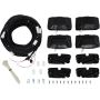 Westin 28-51003 R5 LED Light Kit - 4 End Caps Integrated LED Lights w/ Wiring Harness - Black
