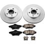 PowerStop CRK1325 Genuine Geomet Coated Rotor and Low-Dust Ceramic Brake Pad Kit