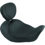 Mustang Motorcycle 79804 Mustang 06-17 Harley Dyna Wide Tripper Forward Solo Seat w/Driver Backrest - Black