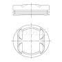 MAHLE 001 34 01 Engine Piston