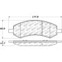 Stoptech 305.10840 Street Select Brake Pads - Front