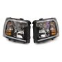 Raxiom S138004 07-13 Chevrolet Silverado 1500 Axial Headlights w/ SEQL LED Bar- Blk Housing (Clear Lens)