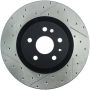 Stoptech 127.62124R Slotted & Drilled Sport Brake Rotor