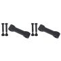 Kentrol 07-18 Jeep Wrangler JK Replacement Hood Catch Rubbers Pair - Textured Black