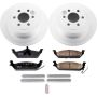 PowerStop CRK2192 Genuine Geomet Coated Rotor and Low-Dust Ceramic Brake Pad Kit