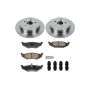 PowerStop KOE6266 OE Stock Replacement Low-Dust Ceramic Brake Pad and Rotor Kit