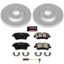 PowerStop CRK6702 Genuine Geomet Coated Rotor and Carbon-Fiber Ceramic Brake Pad Kit